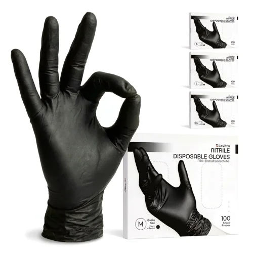 Lavitra Nitrilhandschuhe - schwarz